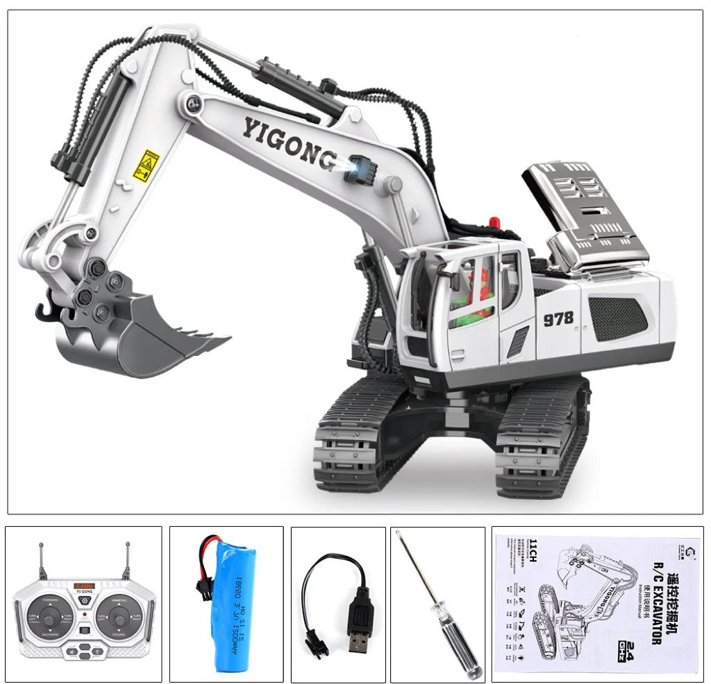 SusanSmith | Hydraulic Full Metal Excavator G308H 1/14 RTR