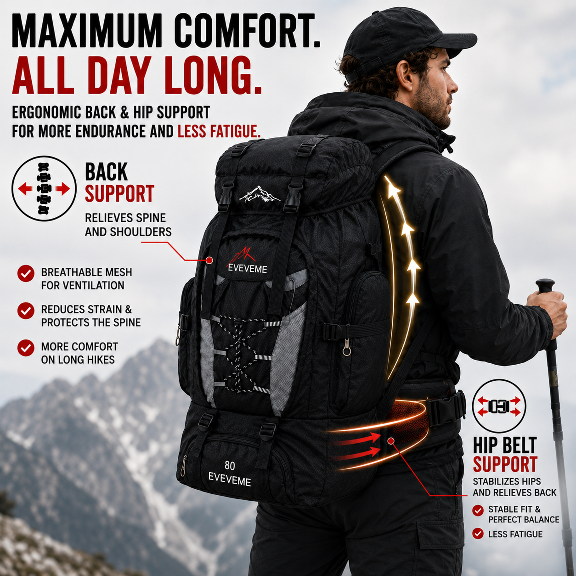 SusanSmith | Large Volume Trekking Backpack