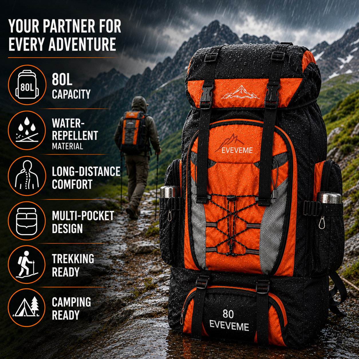 SusanSmith | Large Volume Trekking Backpack