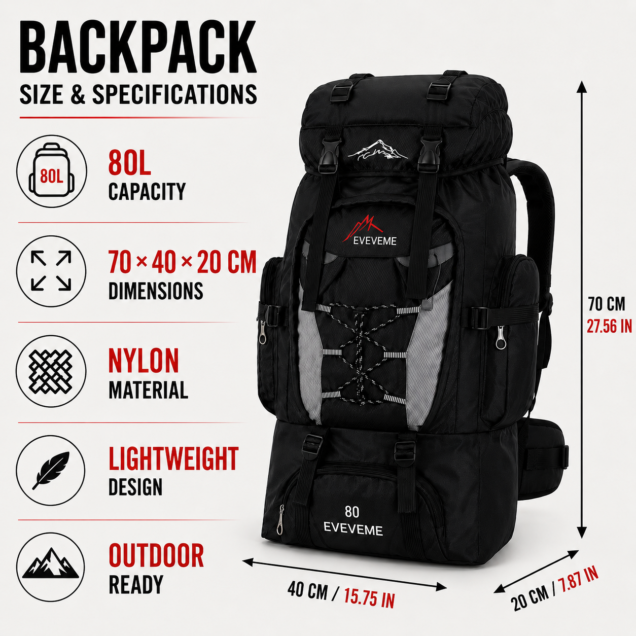 SusanSmith | Large Volume Trekking Backpack