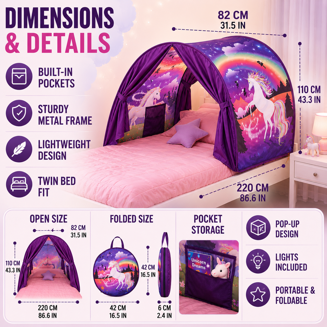 SusanSmith | Luminestia Foldable Bed Canopy Tent