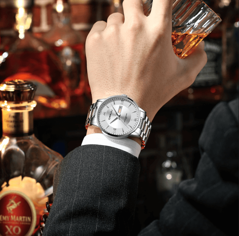 SusanSmith | Men's Luxury Waterproof Sports Watch – Stainless Steel Quartz Chronograph
