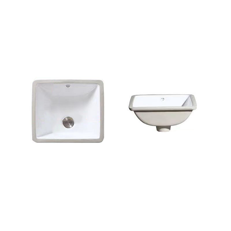 SusanSmith | Modern Under-Mount Sink Oval Porcelain with Pop-Up Drain Sink