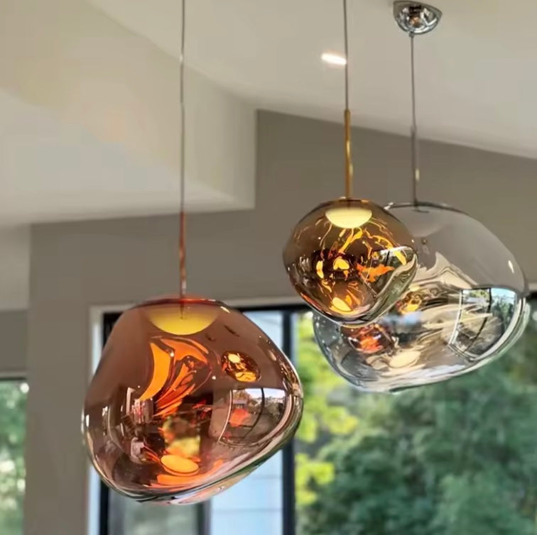 SusanSmith | NordicGlow – Elegant Glass Pendant Light | Modern Scandinavian Ceiling Lamp