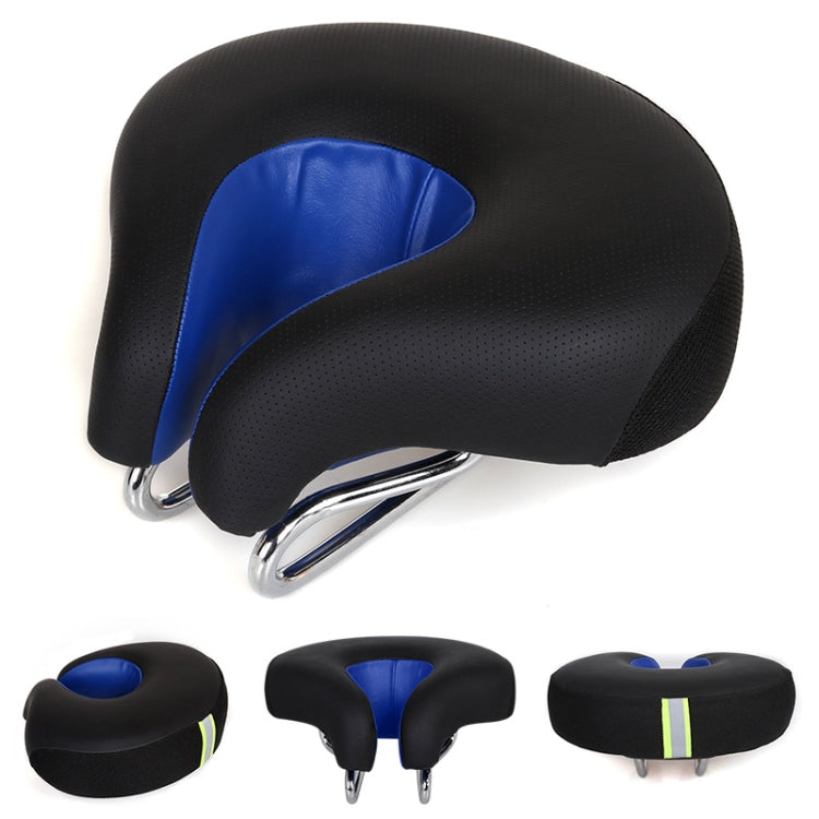 SusanSmith | Noseless Bicycle Saddle Mountain Bike Thickened Soft Cushion (Blue)