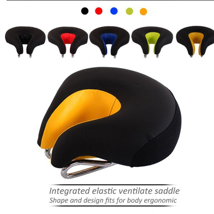 SusanSmith | Noseless Bicycle Saddle Mountain Bike Thickened Soft Cushion (Blue)