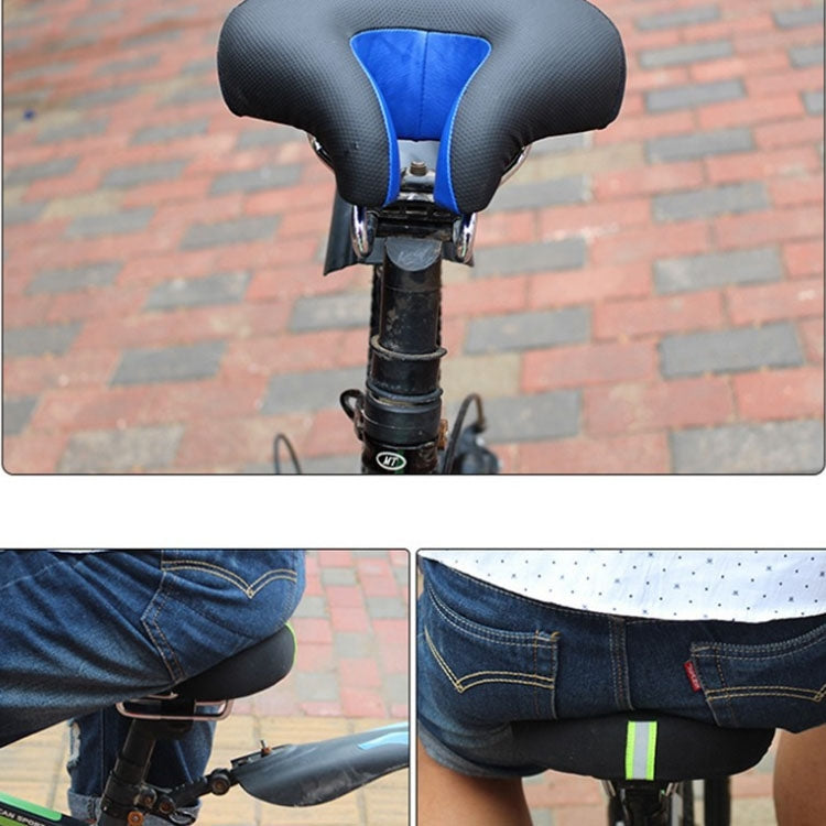 SusanSmith | Noseless Bicycle Saddle Mountain Bike Thickened Soft Cushion (Blue)