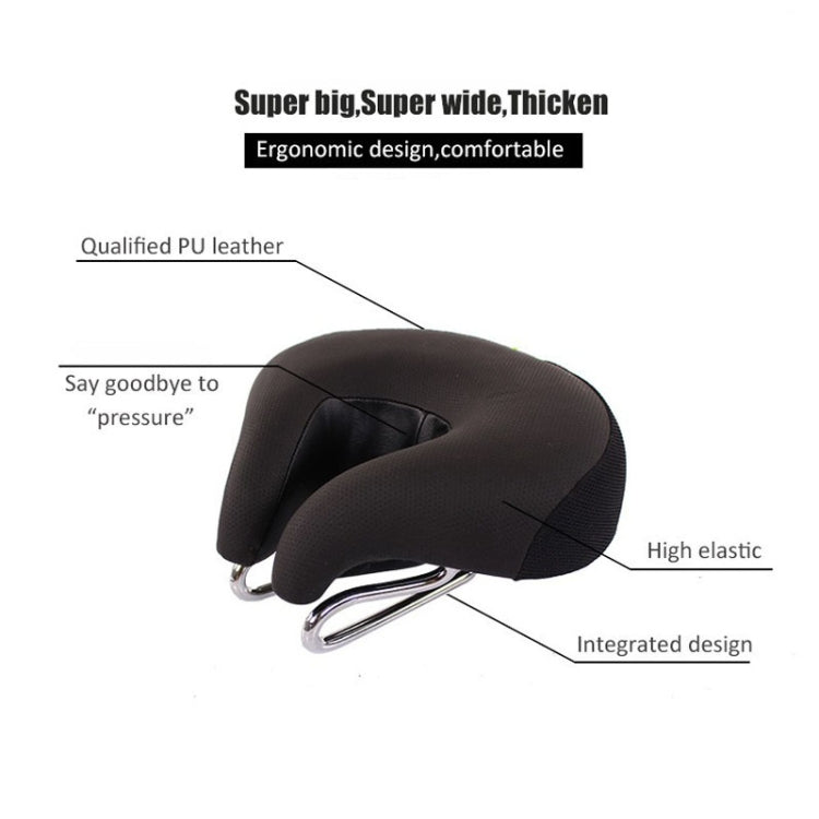 SusanSmith | Noseless Bicycle Saddle Mountain Bike Thickened Soft Cushion (Yellow)
