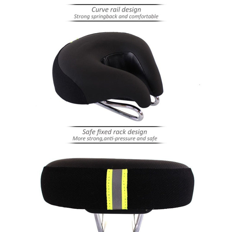 SusanSmith | Noseless Bicycle Saddle Mountain Bike Thickened Soft Cushion (Yellow)