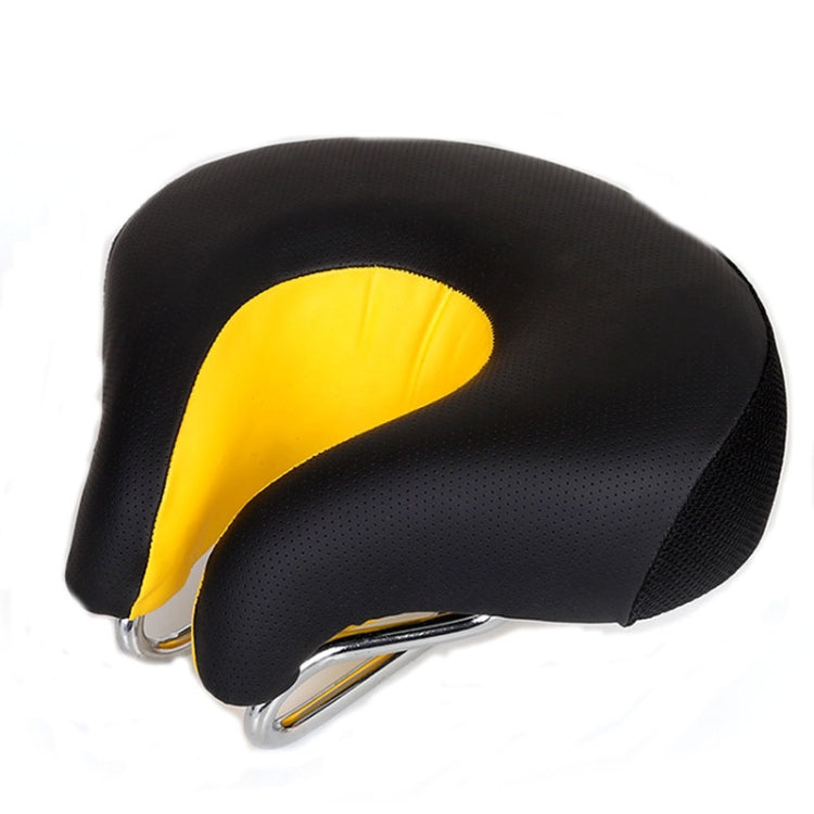 SusanSmith | Noseless Bicycle Saddle Mountain Bike Thickened Soft Cushion (Yellow)