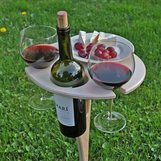 SusanSmith Outdoor Wine Table Picnic for Summer