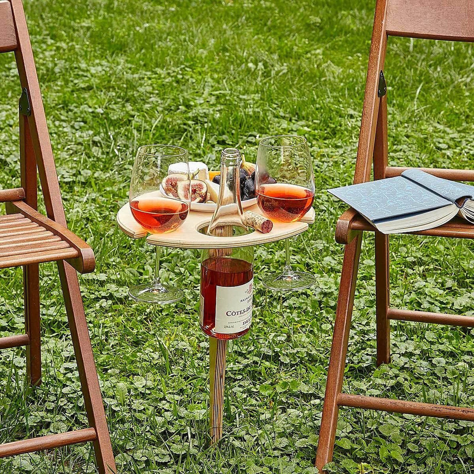SusanSmith Outdoor Wine Table Picnic for Summer