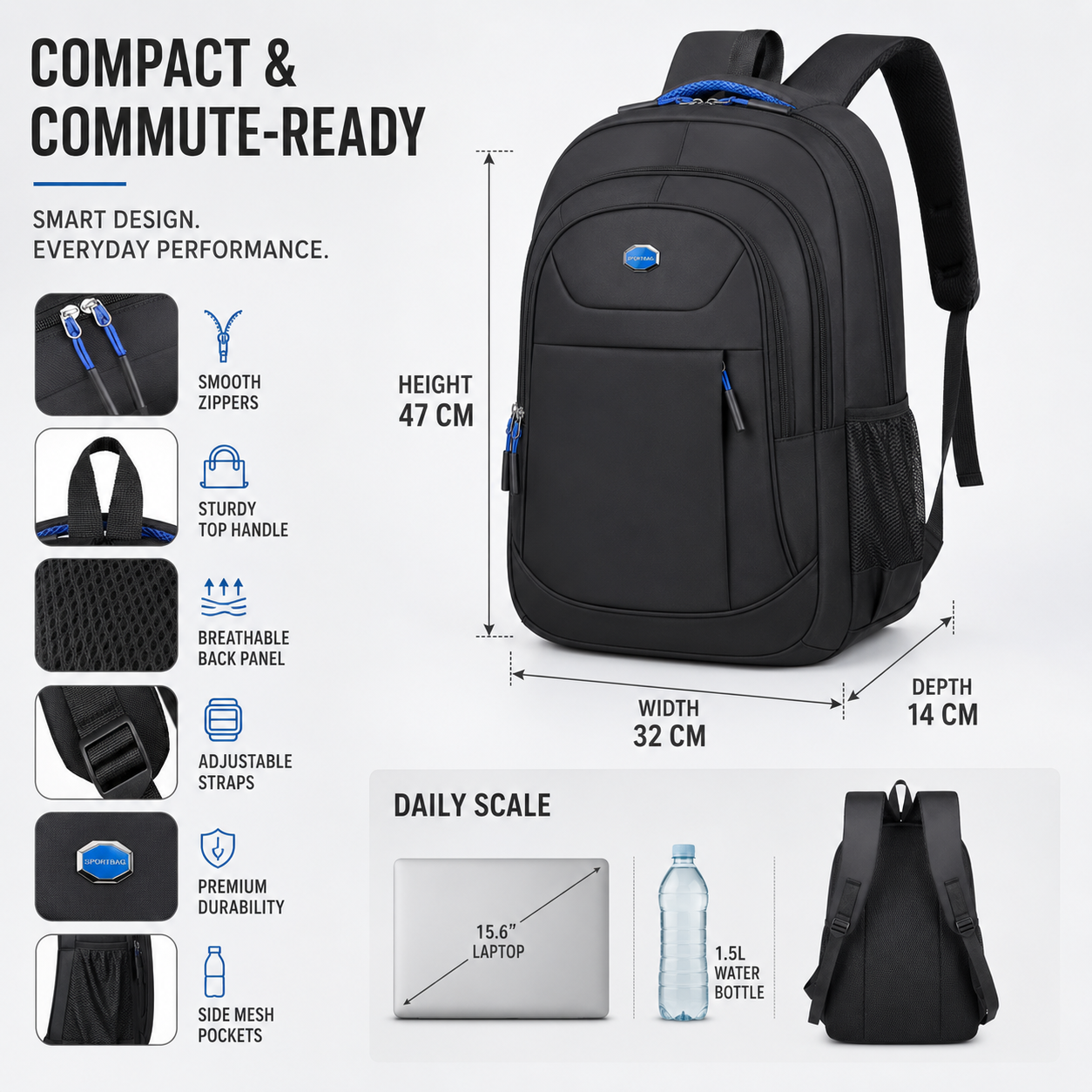 SusanSmith | Oxford Business Backpack