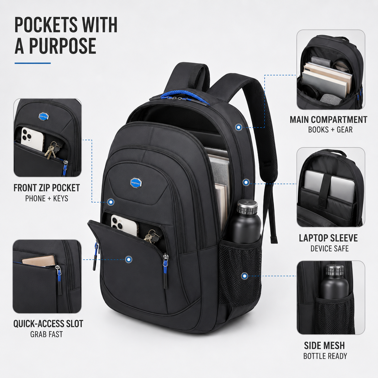 SusanSmith | Oxford Business Backpack