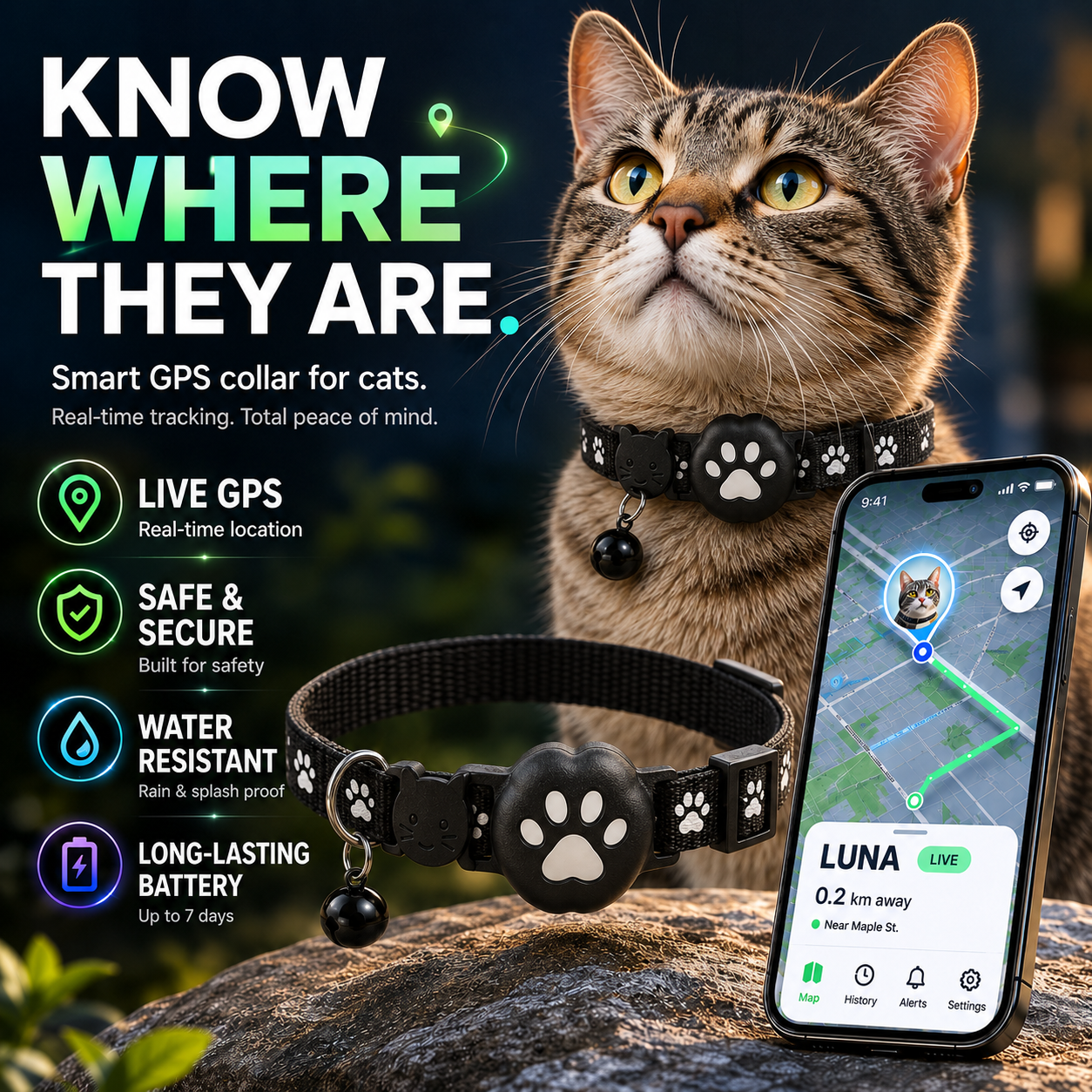 SusanSmith | Pawtrackr GPS-Enabled Adjustable Pet Collar