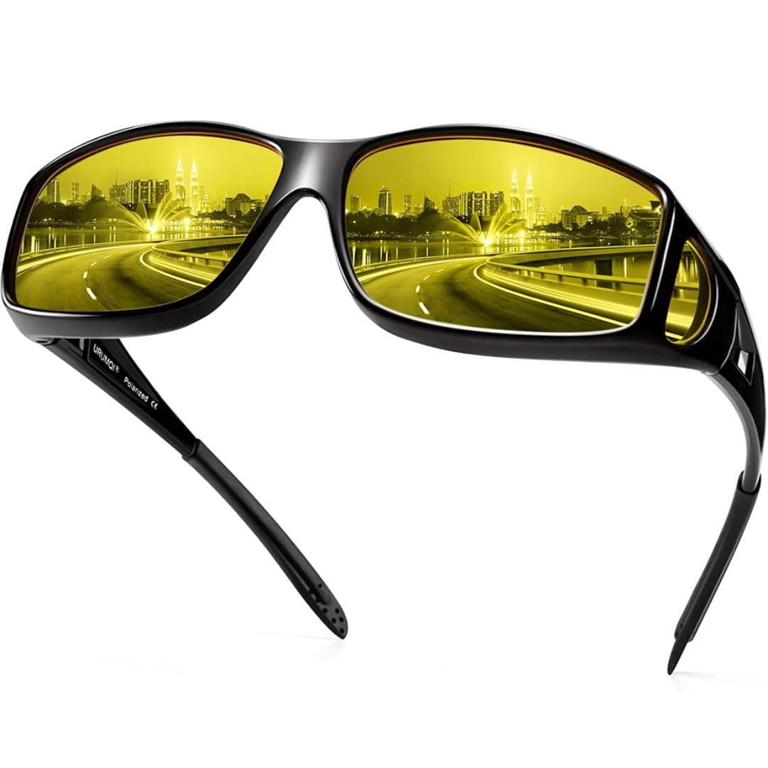 SusanSmith | Polarised Night Vision Driving Glasses | Anti-Glare, Lightweight & Ideal for Low-Light Conditions