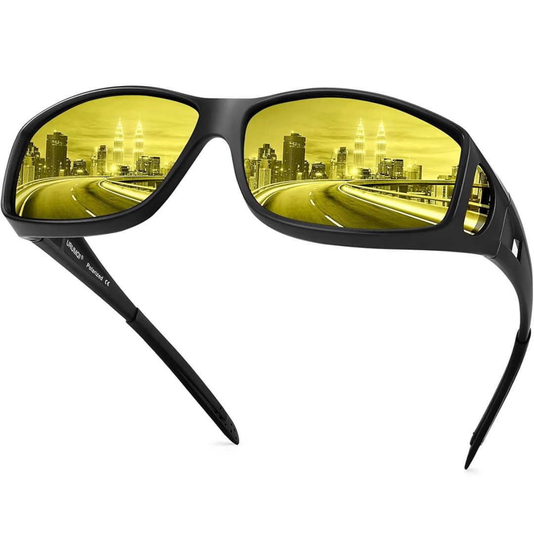 SusanSmith | Polarised Night Vision Driving Glasses | Anti-Glare, Lightweight & Ideal for Low-Light Conditions