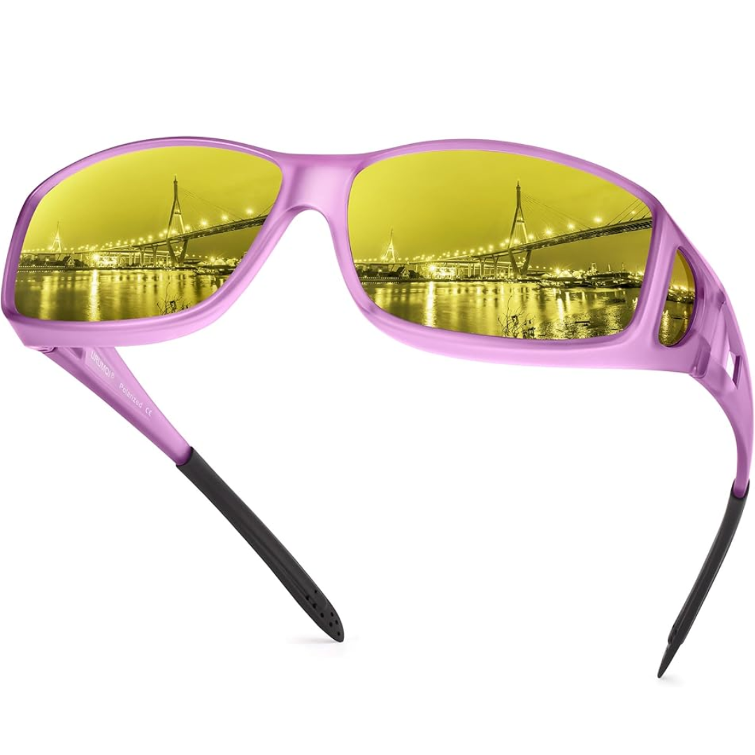 SusanSmith | Polarised Night Vision Driving Glasses | Anti-Glare, Lightweight & Ideal for Low-Light Conditions