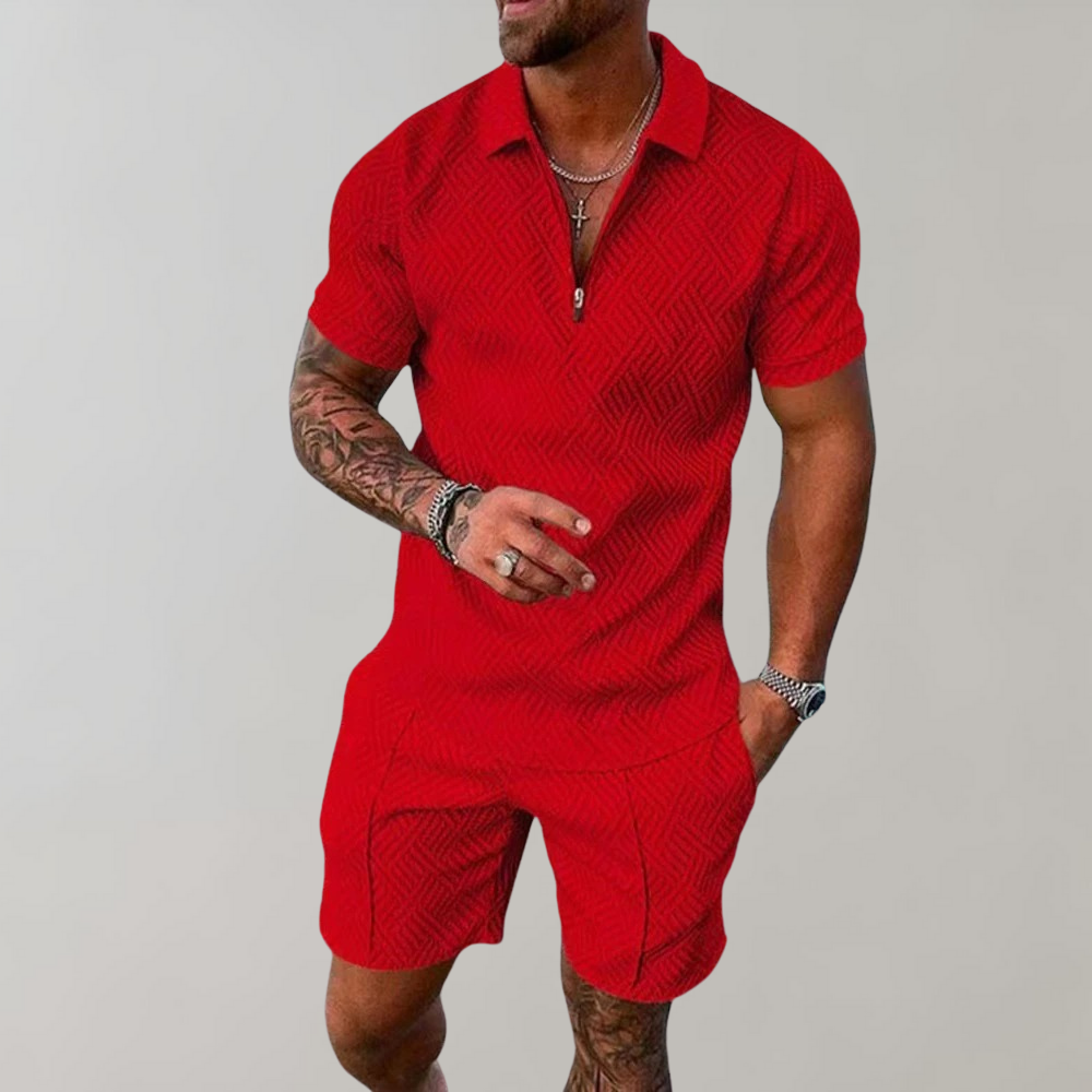 SusanSmith | Polo and Shorts Set for Men