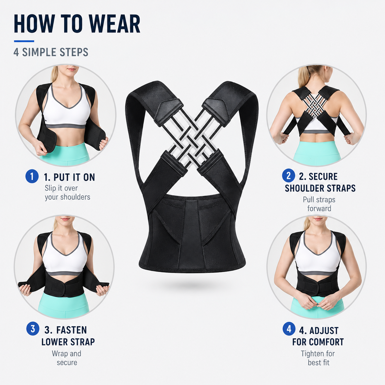 SusanSmith | PostuForm Adjustable Full Back Brace