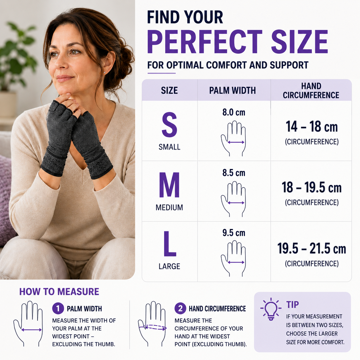 SusanSmith | RelievoGlove Half Finger Compression Glove