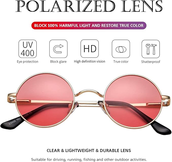 SusanSmith | Round Polarized Sunglasses