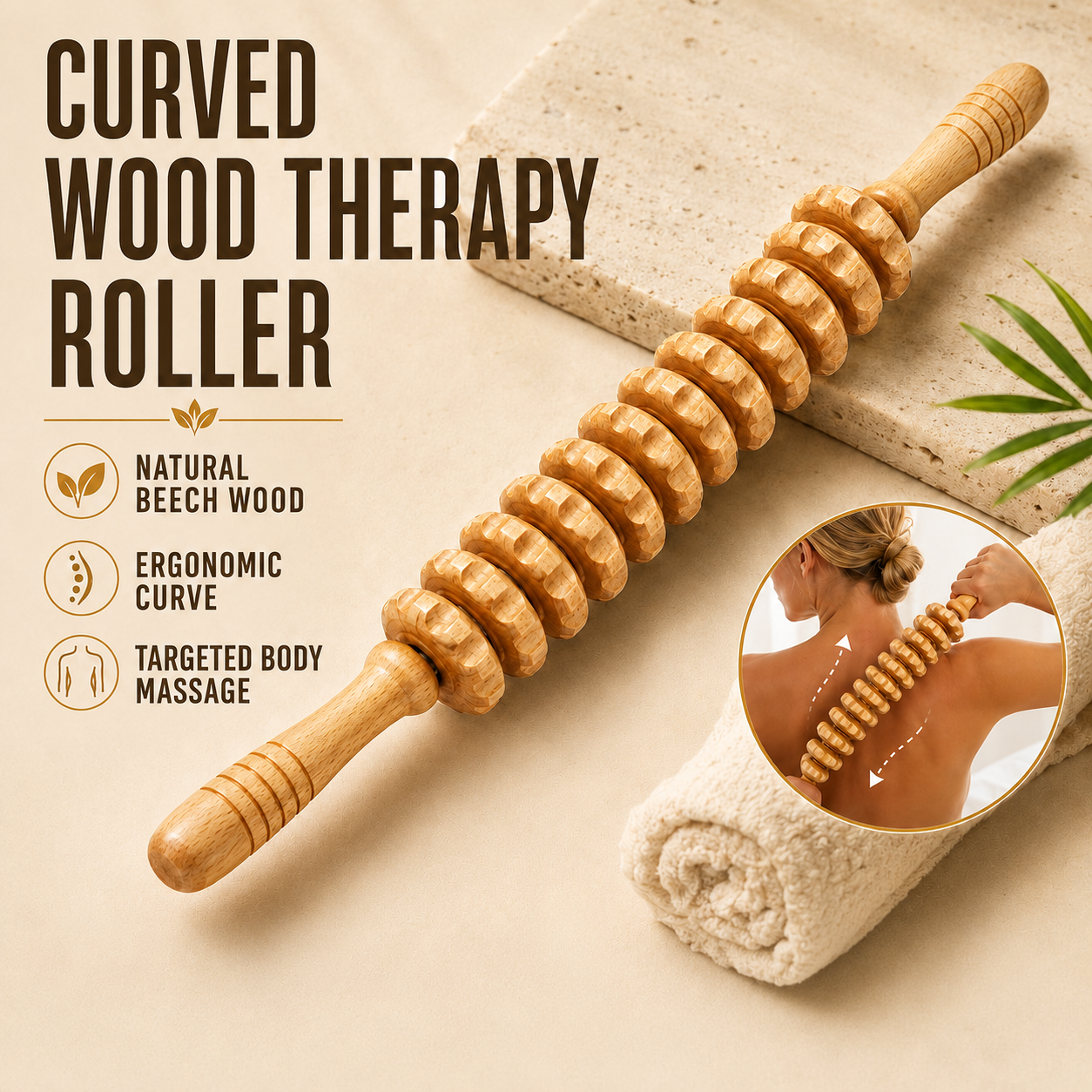 SusanSmith | Silvoroam Curved Wooden Body Roller