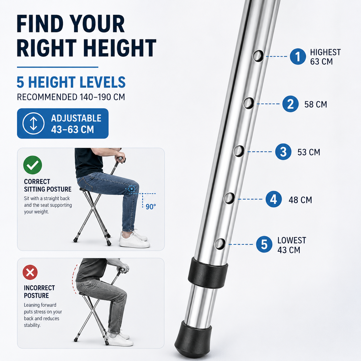 SusanSmith | Sitaraid Foldable Aluminum Cane Chair
