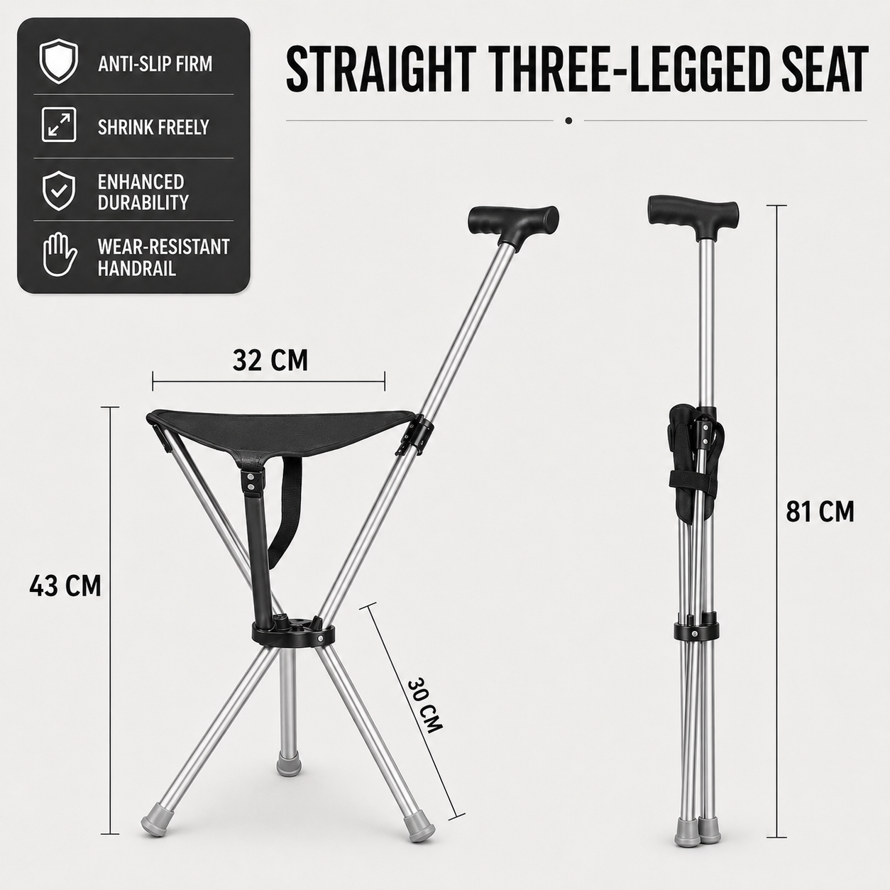 SusanSmith | Sitaraid Foldable Aluminum Cane Chair