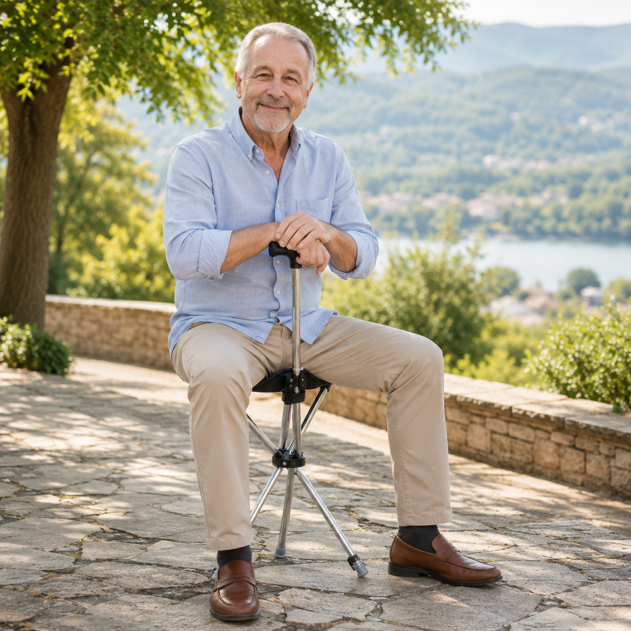 SusanSmith | Sitaraid Foldable Aluminum Cane Chair
