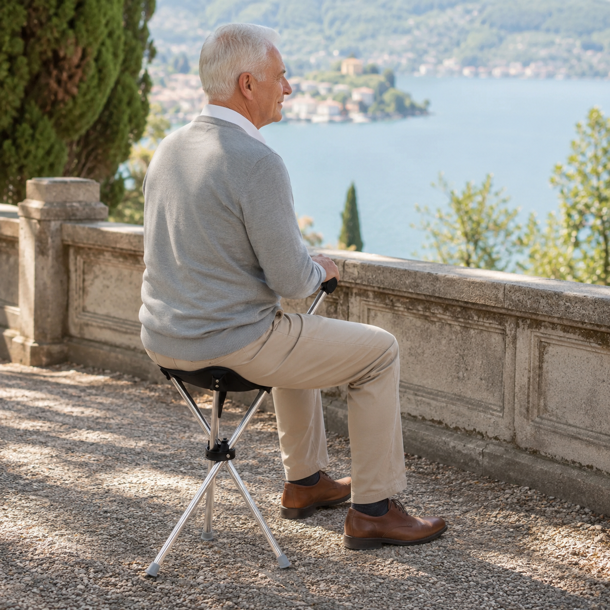 SusanSmith | Sitaraid Foldable Aluminum Cane Chair