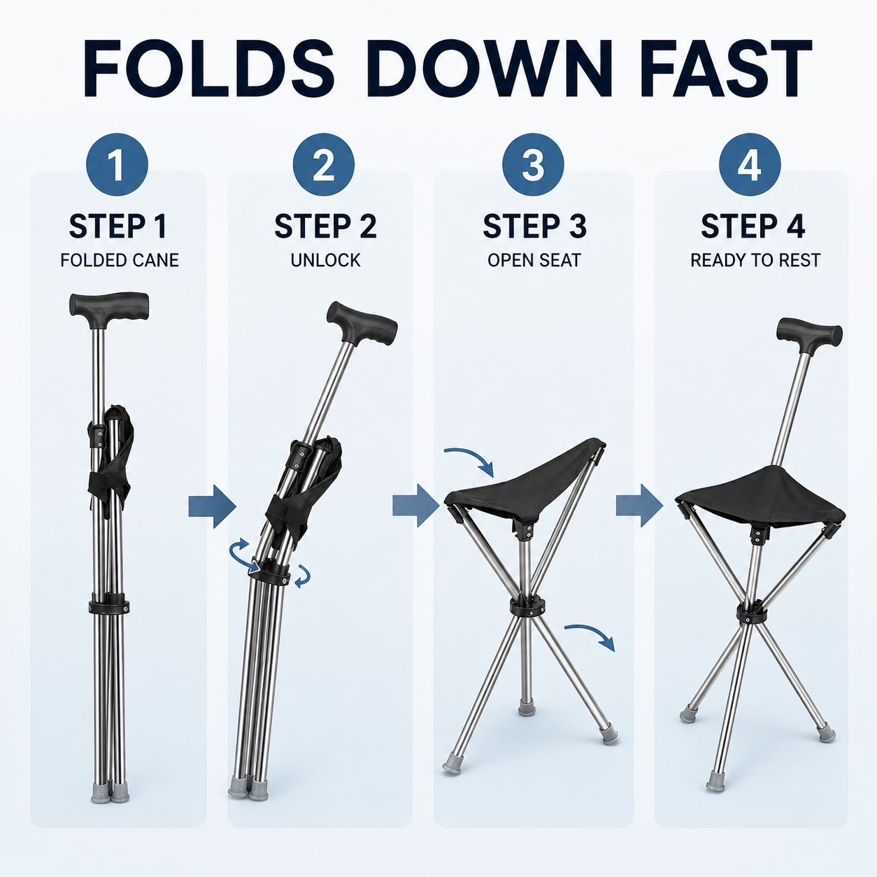 SusanSmith | Sitaraid Foldable Aluminum Cane Chair