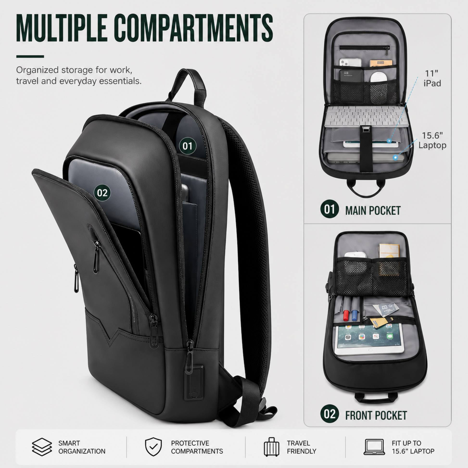 SusanSmith | Slate Commuter Backpack