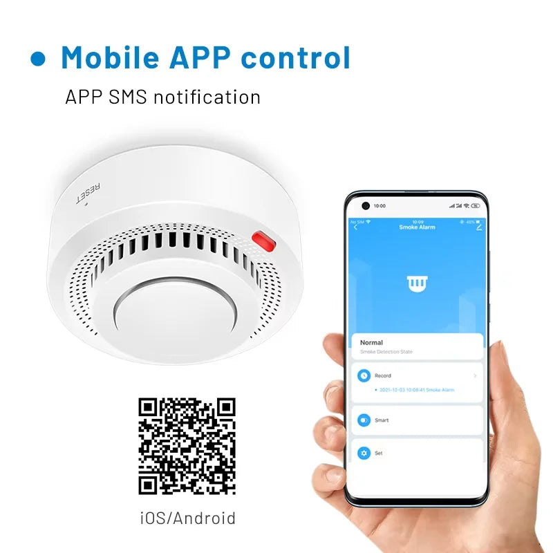 SusanSmith | Smart WiFi Smoke Detector Fire Alarm 85dB – SafeSense