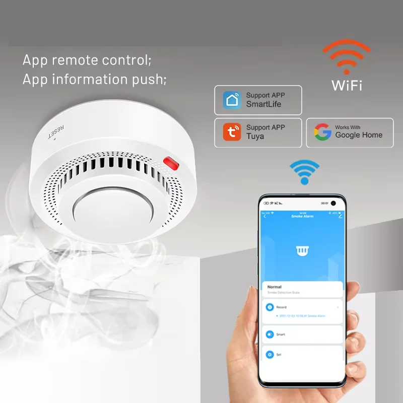 SusanSmith | Smart WiFi Smoke Detector Fire Alarm 85dB – SafeSense