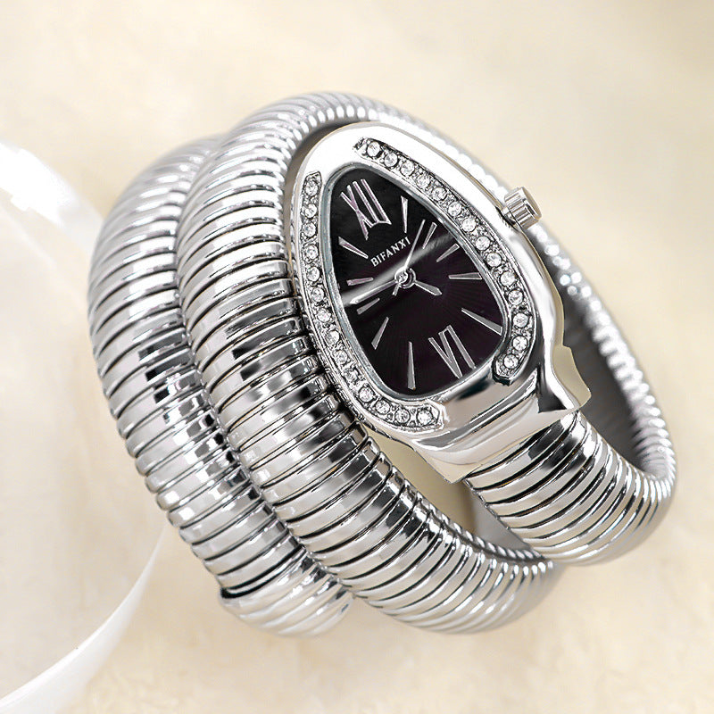 SusanSmith | Snake Watch with Quartz Movement and Personal Bracelet