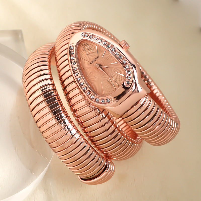 SusanSmith | Snake Watch with Quartz Movement and Personal Bracelet