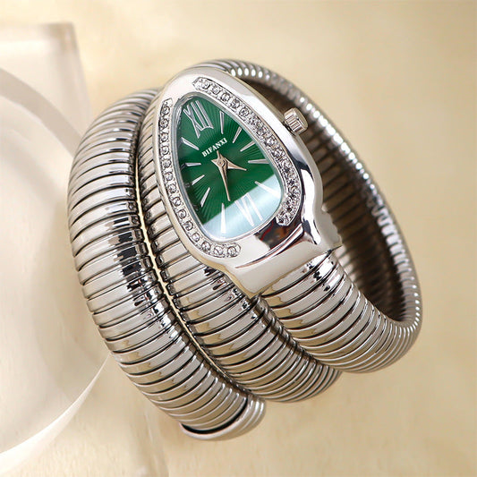 SusanSmith | Snake Watch with Quartz Movement and Personal Bracelet