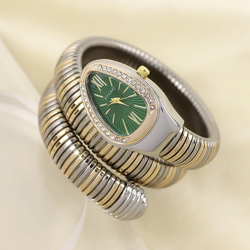 SusanSmith | Snake Watch with Quartz Movement and Personal Bracelet