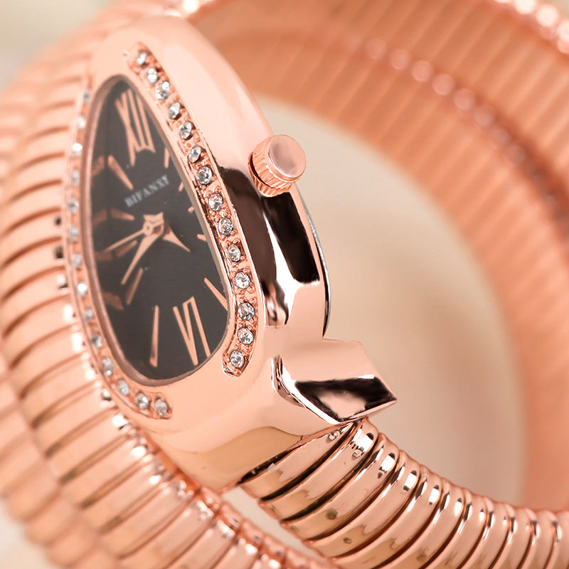 SusanSmith | Snake Watch with Quartz Movement and Personal Bracelet