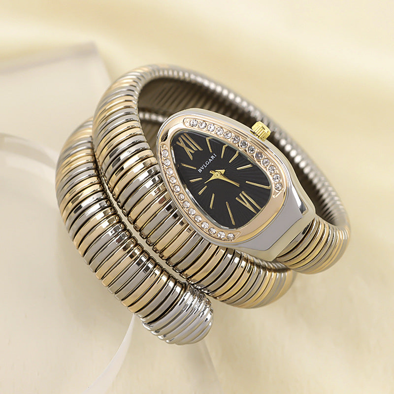 SusanSmith | Snake Watch with Quartz Movement and Personal Bracelet