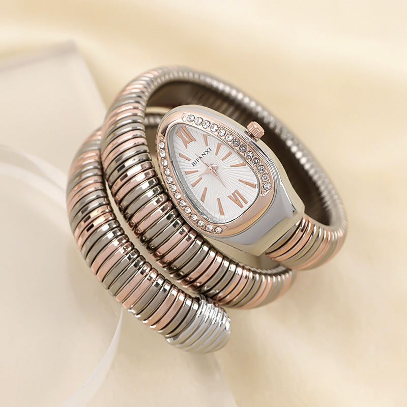 SusanSmith | Snake Watch with Quartz Movement and Personal Bracelet