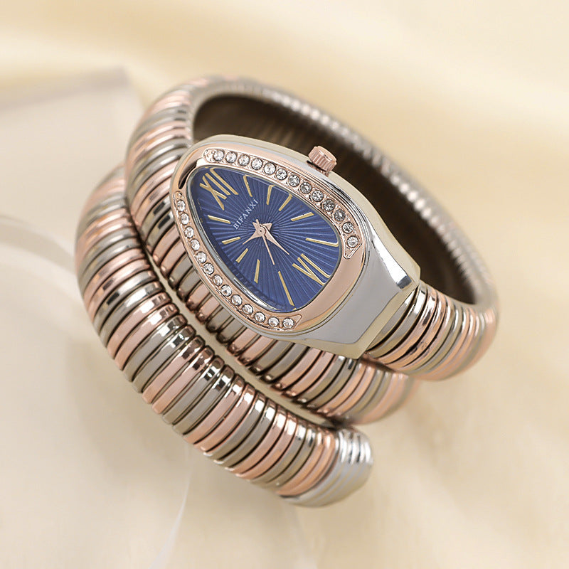 SusanSmith | Snake Watch with Quartz Movement and Personal Bracelet