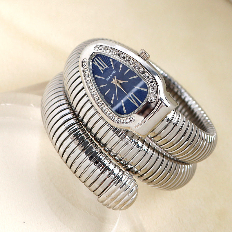 SusanSmith | Snake Watch with Quartz Movement and Personal Bracelet