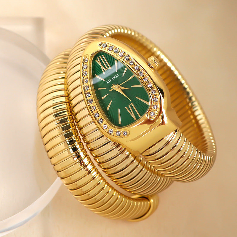 SusanSmith | Snake Watch with Quartz Movement and Personal Bracelet