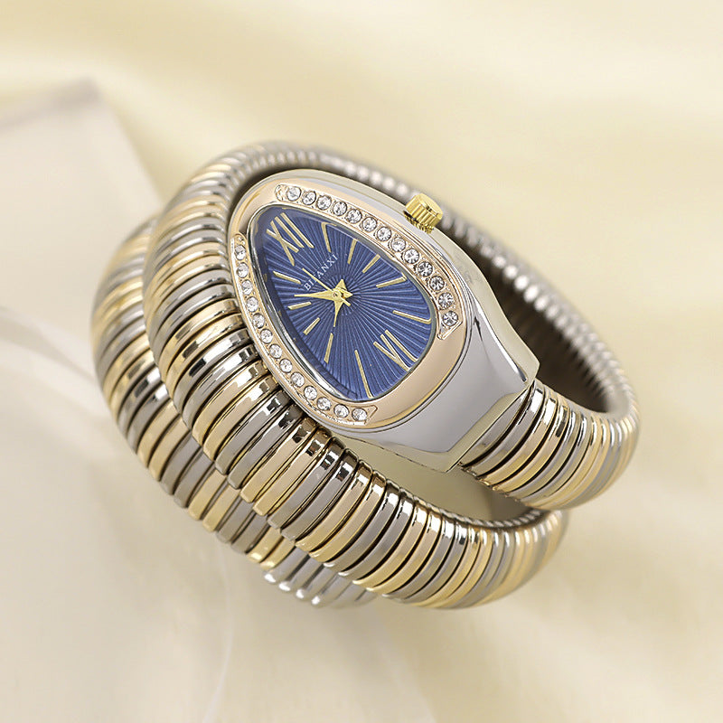 SusanSmith | Snake Watch with Quartz Movement and Personal Bracelet