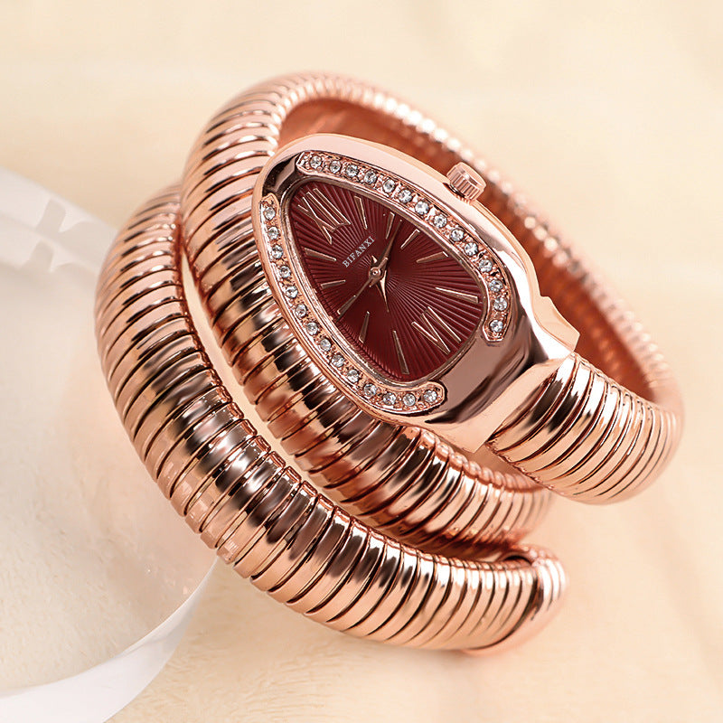 SusanSmith | Snake Watch with Quartz Movement and Personal Bracelet