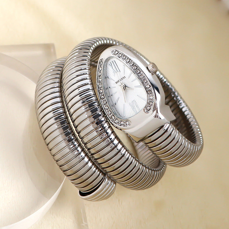 SusanSmith | Snake Watch with Quartz Movement and Personal Bracelet