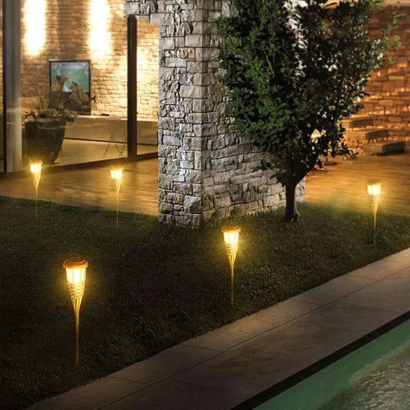 SusanSmith | Solar Garden Torches | Flickering Flame Effect | Set of 5
