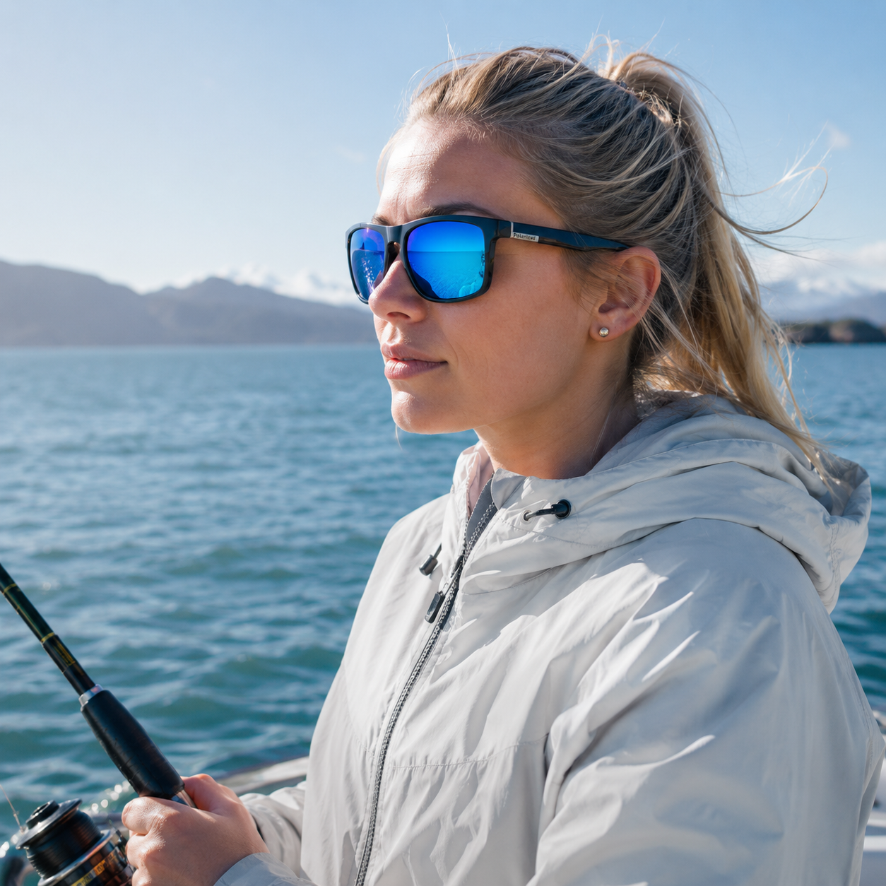 SusanSmith | Squarex Square Frame Polarised Sports Sunglasses
